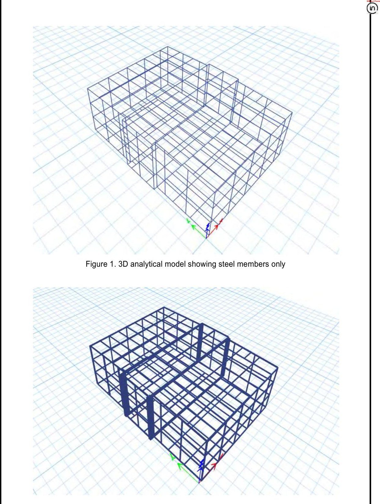 R-22348 ETABS steel analytical model from engineering packet